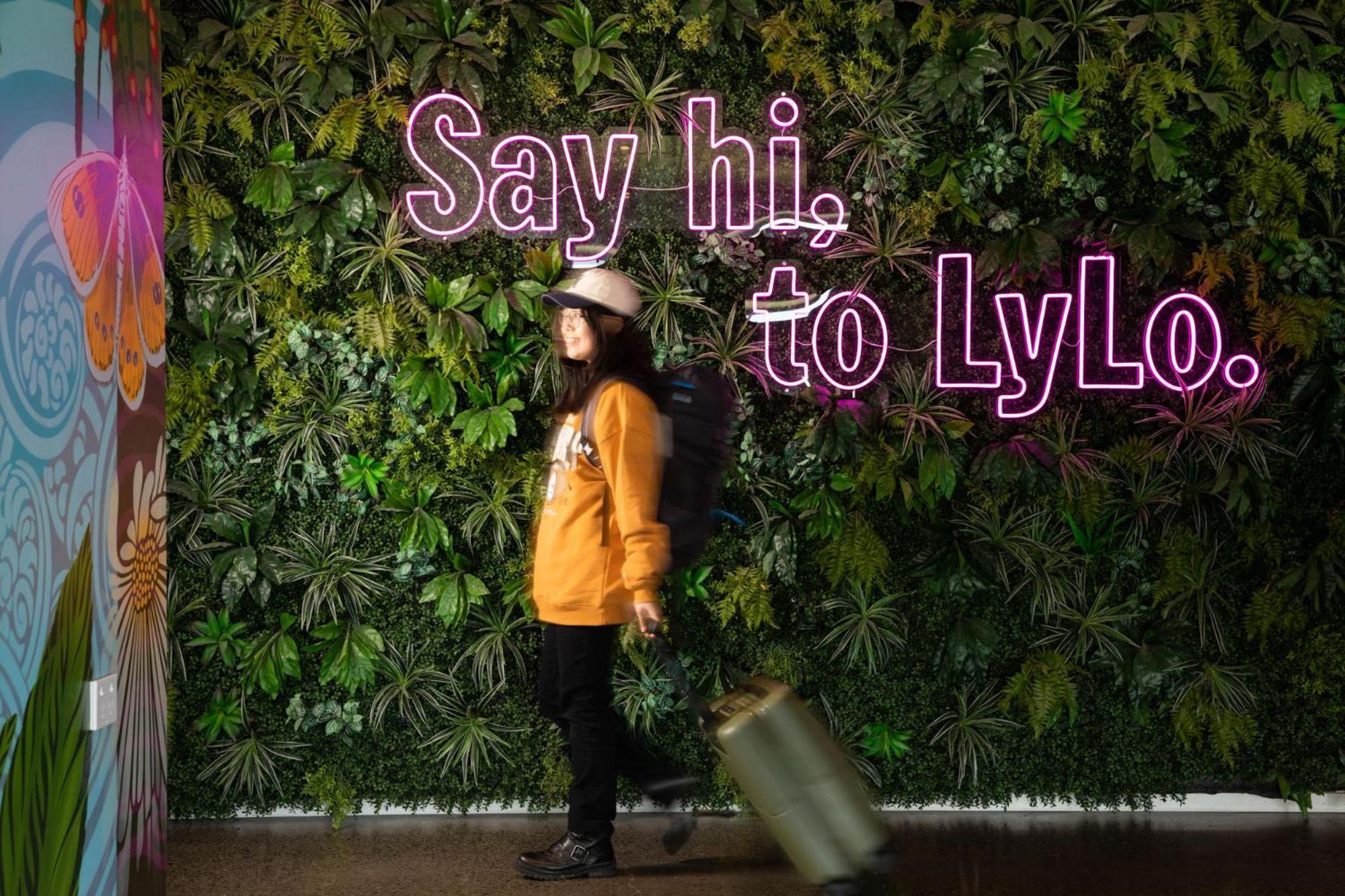 بيت شباب جوسي سنوز كرايست تشيرش إيربورت كريستتشيرش المظهر الخارجي الصورة A living wall at the LyLo shopping centre in Melbourne, Australia
